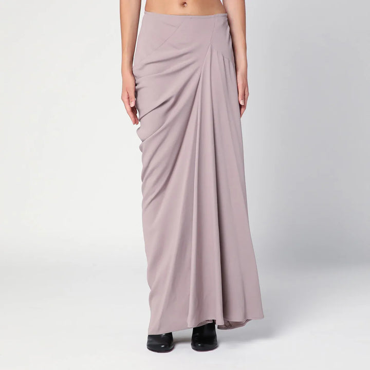Dries Van Noten - Pink long draped skirt Brand Skirts 36  FR