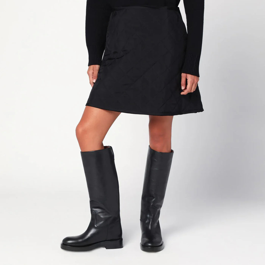Jil Sander - Black quilted skirt Brand Skirts 36  FR