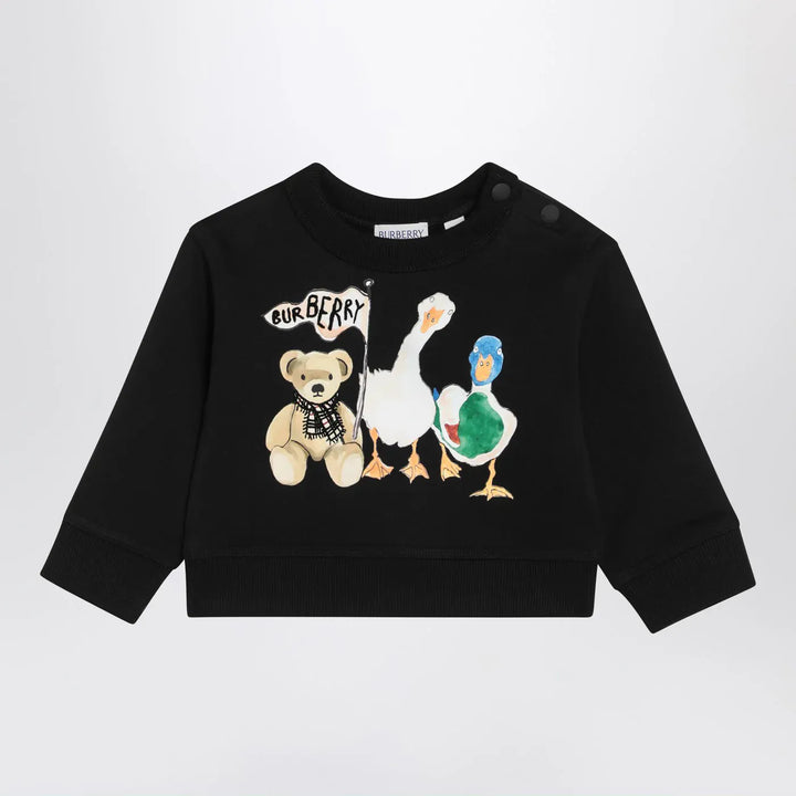 Burberry - Black sweatshirt with Thomas bear and friends Brand Sweatershirt 6