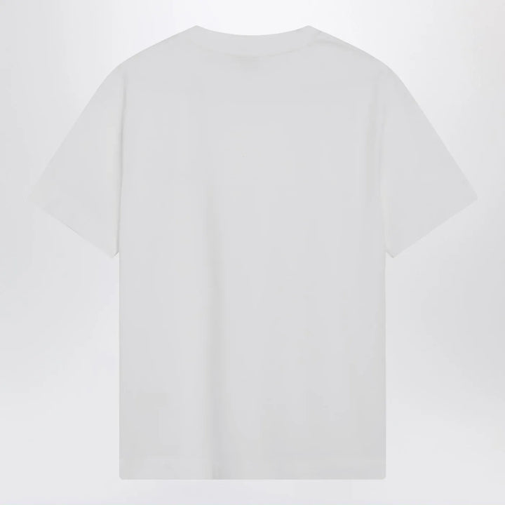 Brunello Cucinelli - White cotton T-shirt with Shiny Tab Brand T-Shirt XS