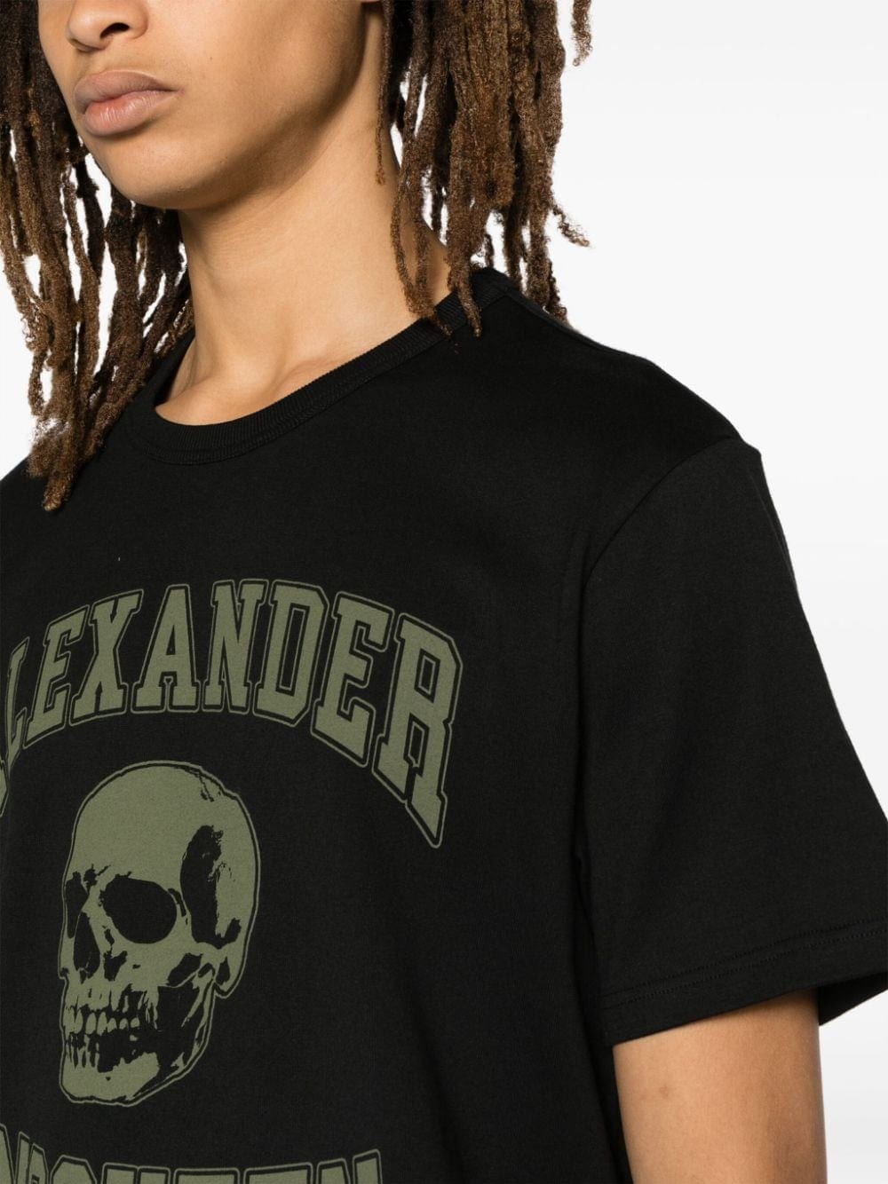 Alexander Mcqueen Topwear S Alexander McQueen T-shirts and Polos Black Alexander McQueen T-shirts and Polos Black Brand