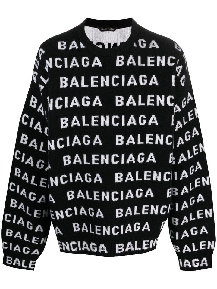 Balenciaga Topwear Balenciaga Sweaters Black Balenciaga Sweaters Black Brand