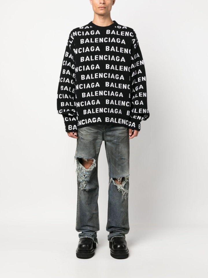 Balenciaga Topwear Balenciaga Sweaters Black Balenciaga Sweaters Black Brand