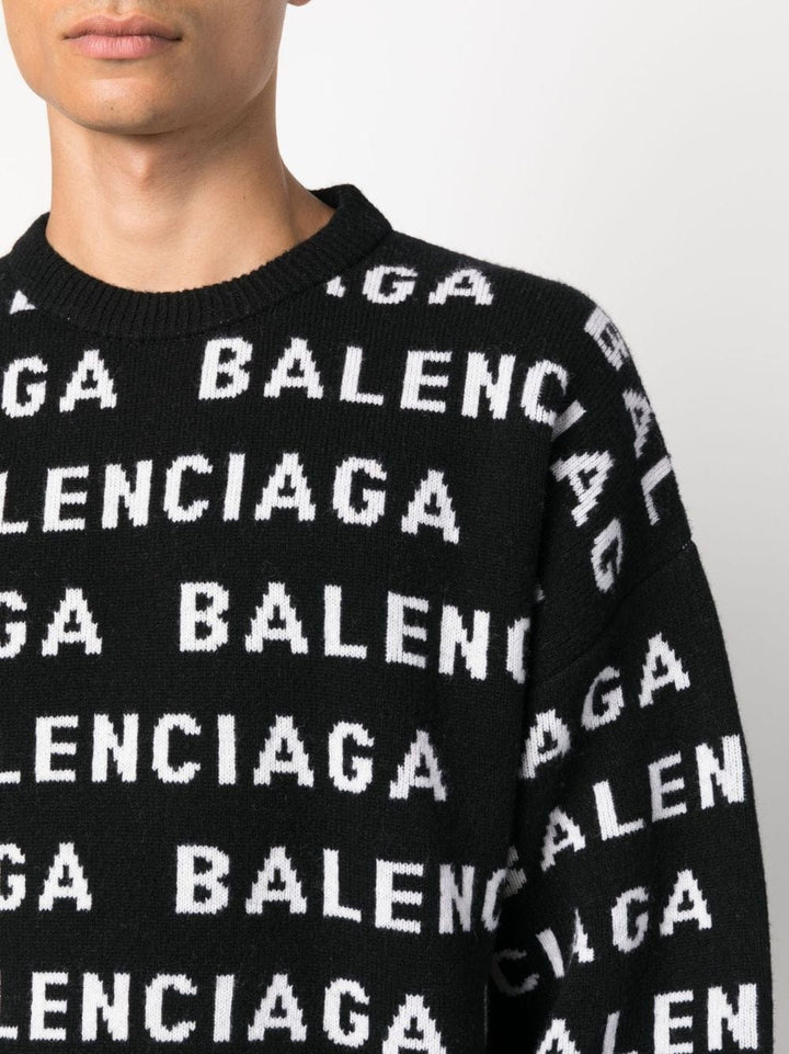 Balenciaga Topwear Balenciaga Sweaters Black Balenciaga Sweaters Black Brand