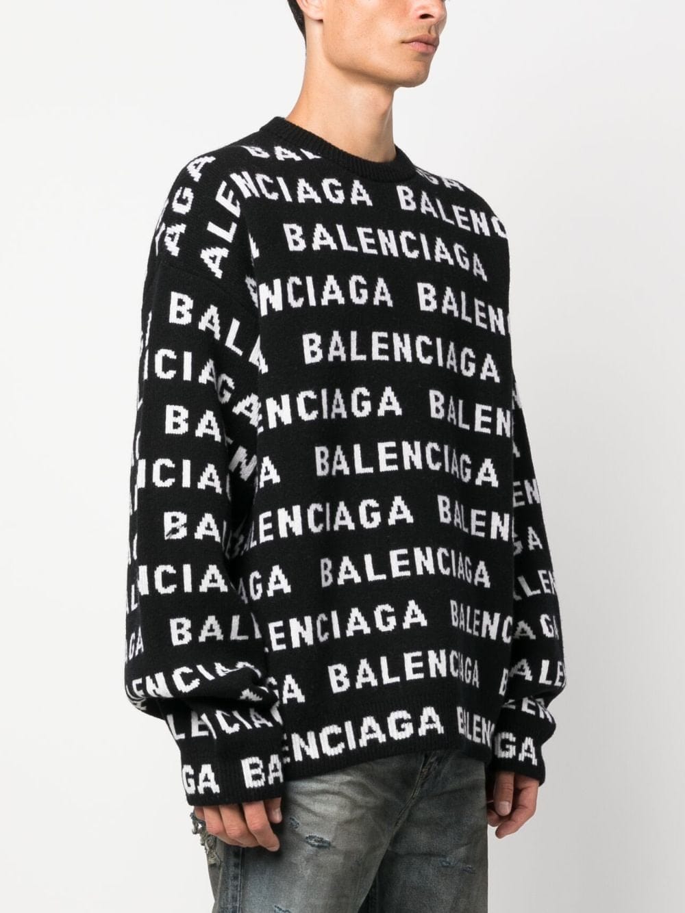 Balenciaga Topwear Balenciaga Sweaters Black Balenciaga Sweaters Black Brand