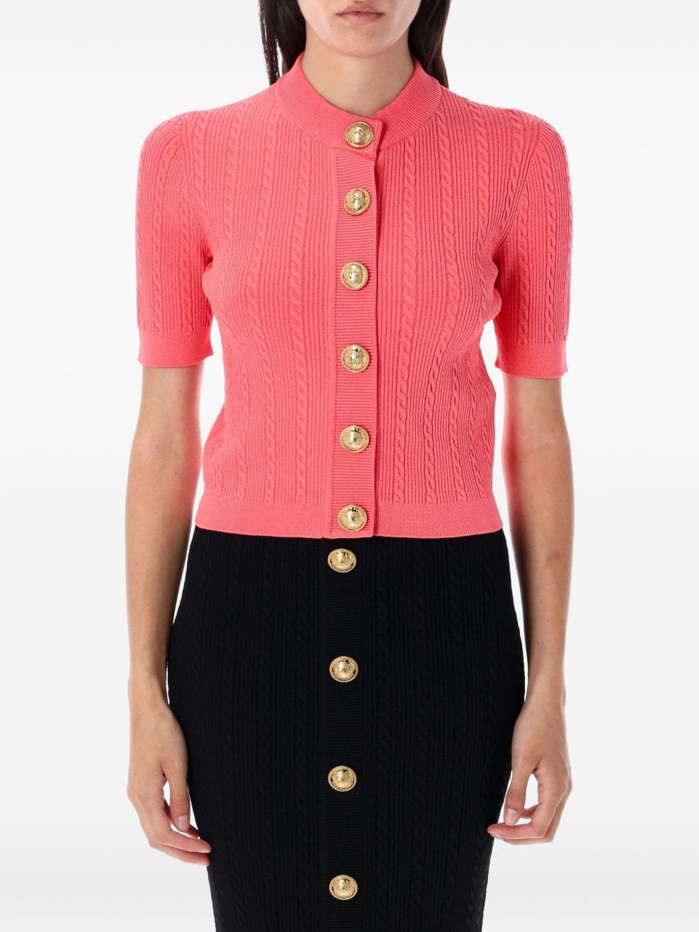 Balmain Topwear Balmain Sweaters Orange Balmain Sweaters Orange Brand