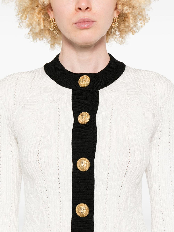 Balmain Topwear Balmain Sweaters White Balmain Sweaters White Brand