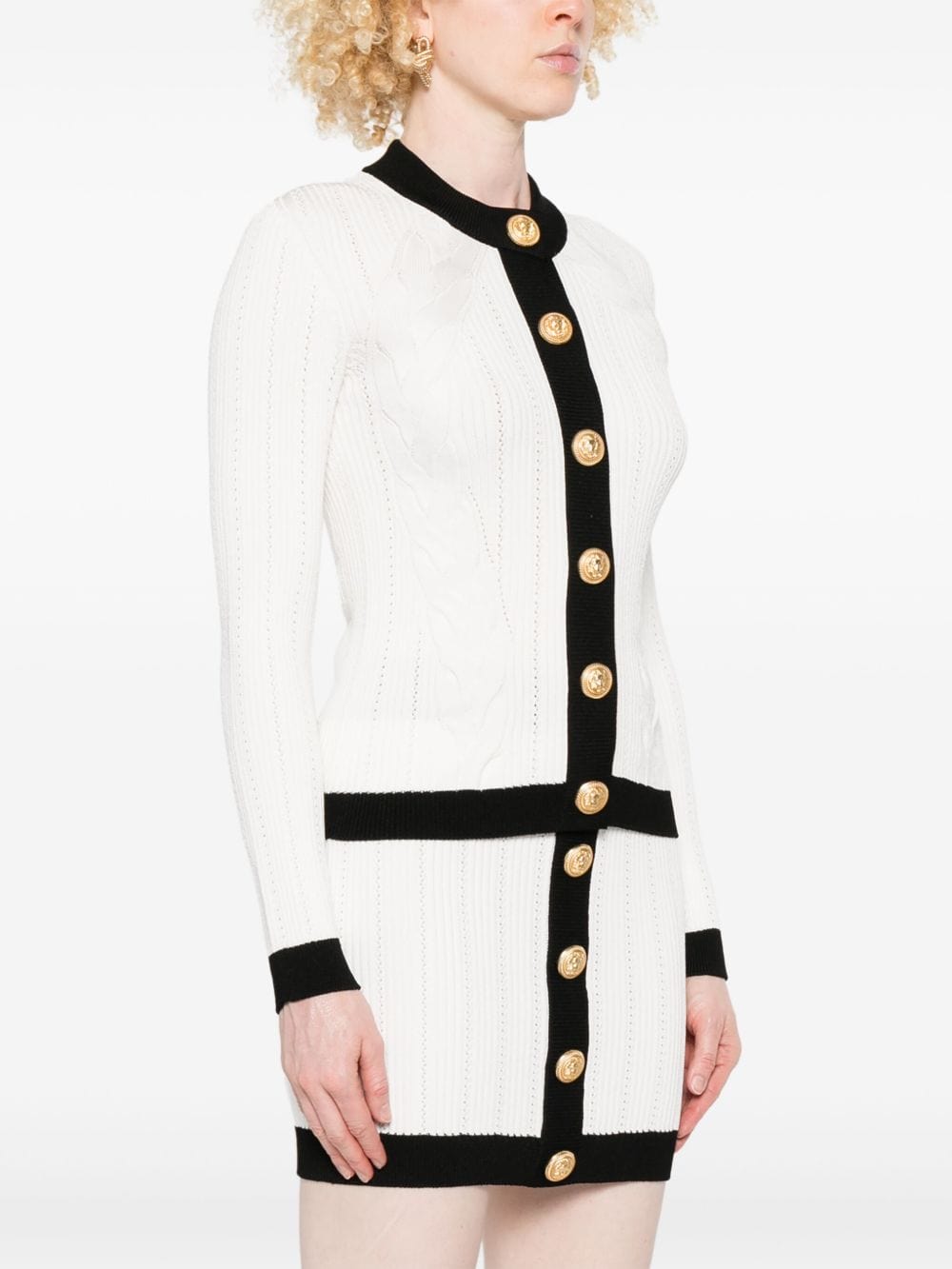 Balmain Topwear Balmain Sweaters White Balmain Sweaters White Brand