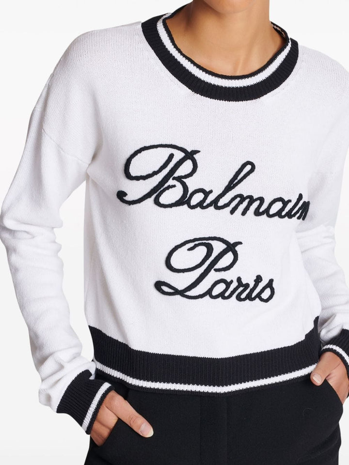 Balmain Topwear 38 Balmain Sweaters White Balmain Sweaters White Brand