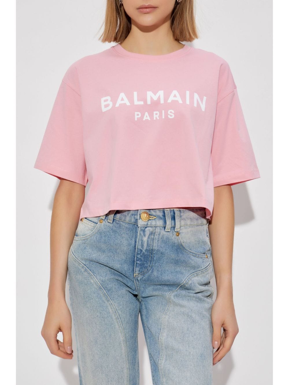 Balmain Topwear Balmain T-shirts and Polos Pink Balmain T-shirts and Polos Pink Brand