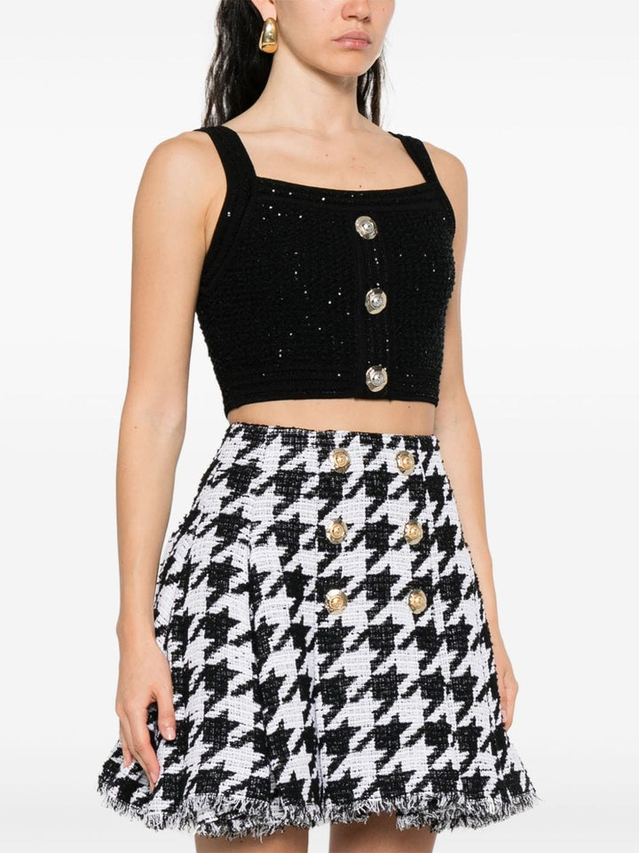 Balmain Topwear Balmain Top Black Balmain Top Black Brand