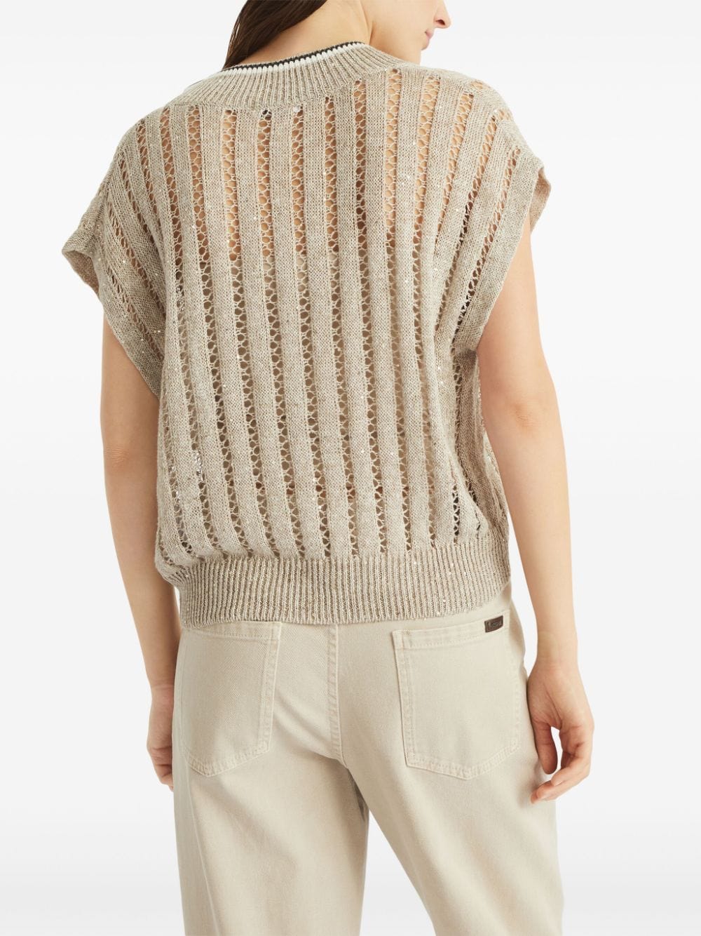 Brunello Cucinelli Topwear Brunello Cucinelli Sweaters Beige Brunello Cucinelli Sweaters Beige Brand