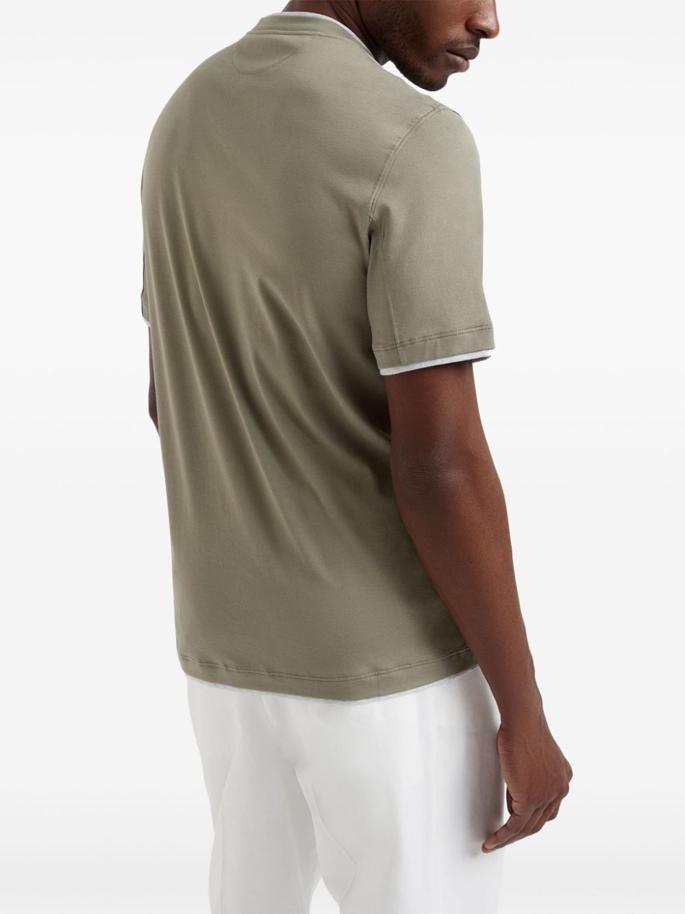 Brunello Cucinelli Topwear S Brunello Cucinelli T-shirts and Polos Green Brunello Cucinelli T-shirts and Polos Green Brand