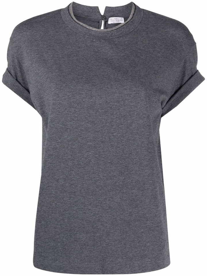 Brunello Cucinelli Topwear Brunello Cucinelli T-shirts and Polos Grey Brunello Cucinelli T-shirts and Polos Grey Brand