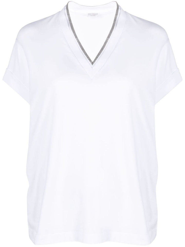 Brunello Cucinelli Topwear M Brunello Cucinelli T-shirts and Polos White Brunello Cucinelli T-shirts and Polos White Brand