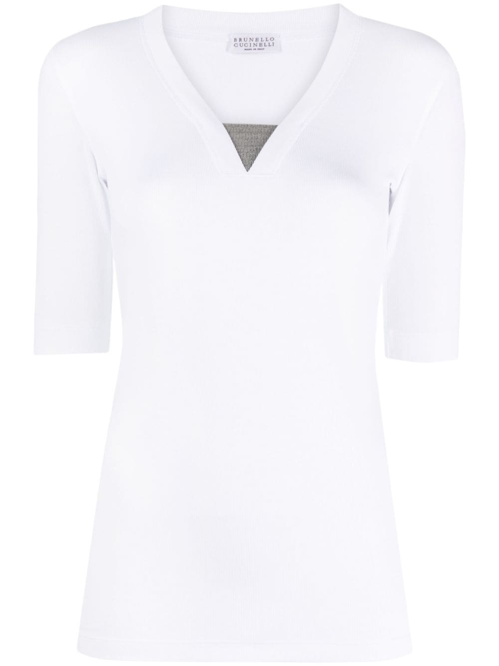 Brunello Cucinelli Topwear XS Brunello Cucinelli T-shirts and Polos White Brunello Cucinelli T-shirts and Polos White Brand