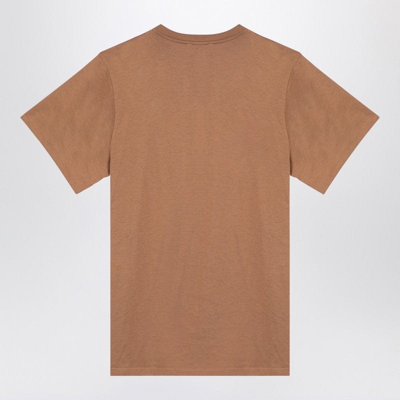 Max Mara Topwear XS Max Mara Oversized beige cotton T-shirt with logo embroidery Max Mara Oversized beige cotton T-shirt with logo embroidery Brand