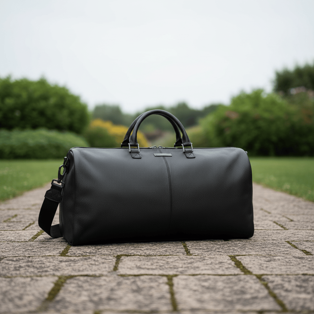 Tecknomonster Bolina Leather Bag Black Colour Brand Travel Bags