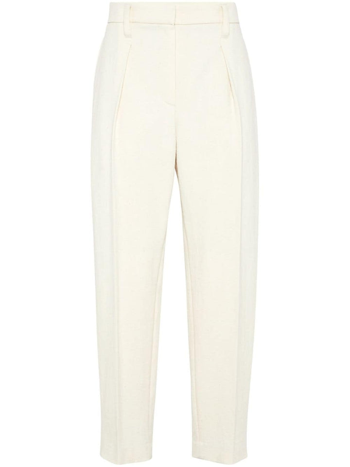 Brunello Cucinelli Trousers Brunello Cucinelli Trousers White Brunello Cucinelli Trousers White Brand