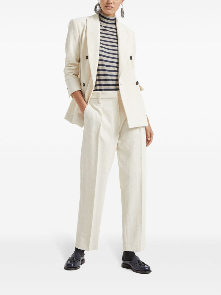 Brunello Cucinelli Trousers Brunello Cucinelli Trousers White Brunello Cucinelli Trousers White Brand