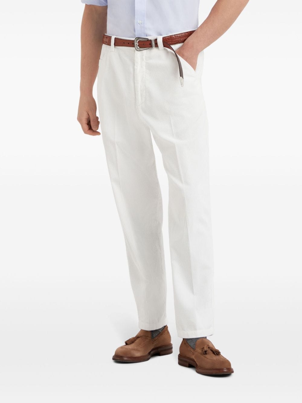 Brunello Cucinelli Trousers Brunello Cucinelli Trousers White Brunello Cucinelli Trousers White Brand