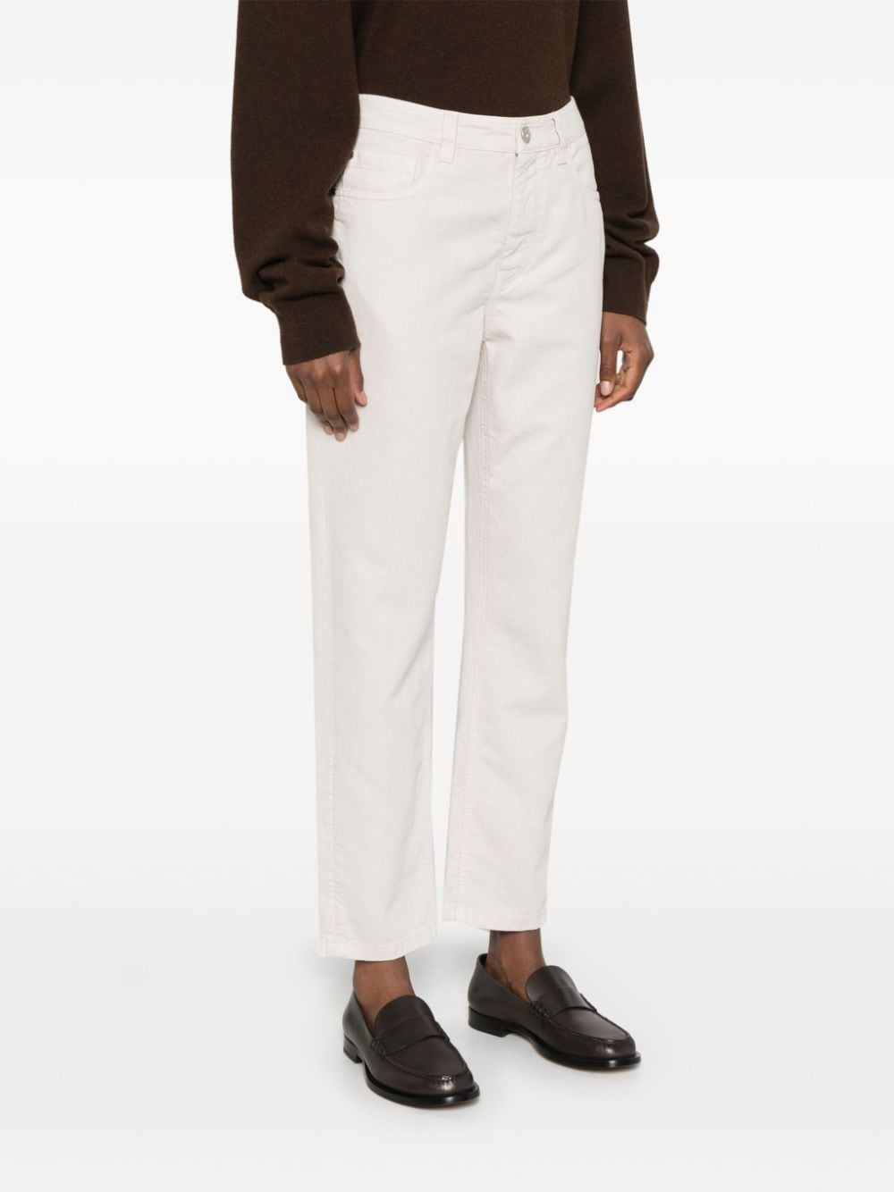 Brunello Cucinelli Trousers 42 Brunello Cucinelli Trousers White Brunello Cucinelli Trousers White Brand