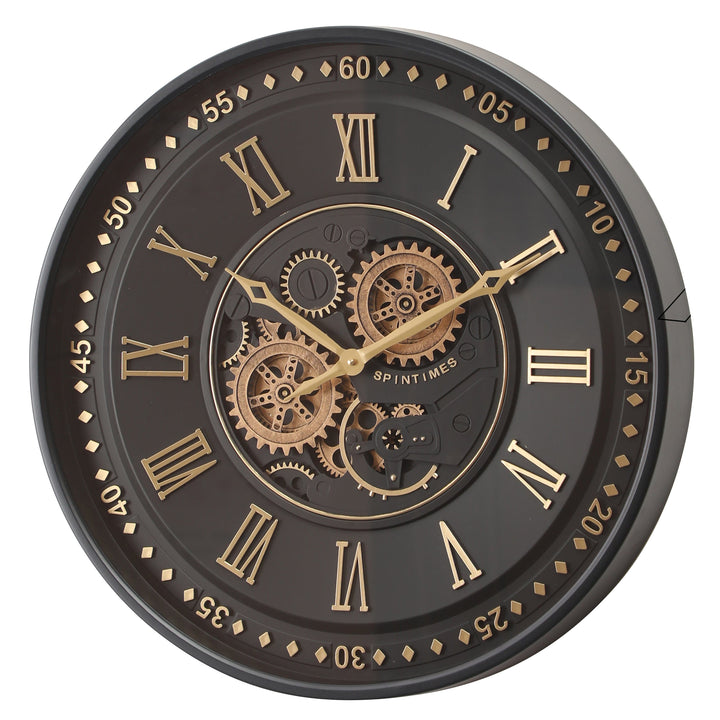 Chilli Wall Clock Patrizio Round Moving Cogs Wall Clock Brand