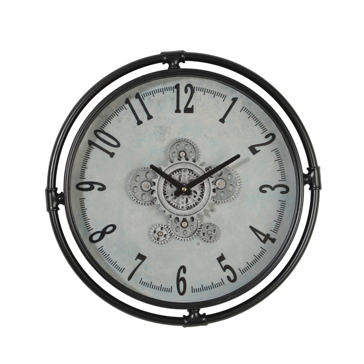 Chilli Wall Clock Tedius Round Moving Cogs Wall Clock Brand