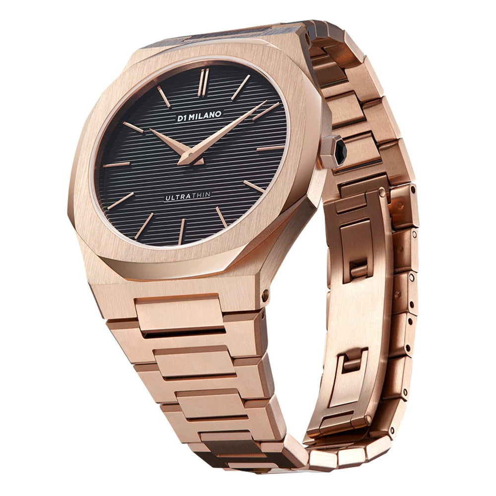 D1 Milano Watch D1 Milano Ultra Slim 40mm Rose Gold Watch Brand