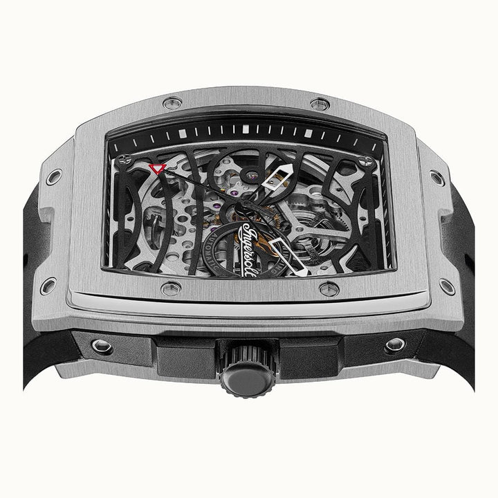 Ingersoll Watch Ingersoll The Challenger Automatic Silver and Black Watch 44.6mm Ingersoll The Challenger Automatic Silver and Black Watch 44.6mm Shop Now Brand