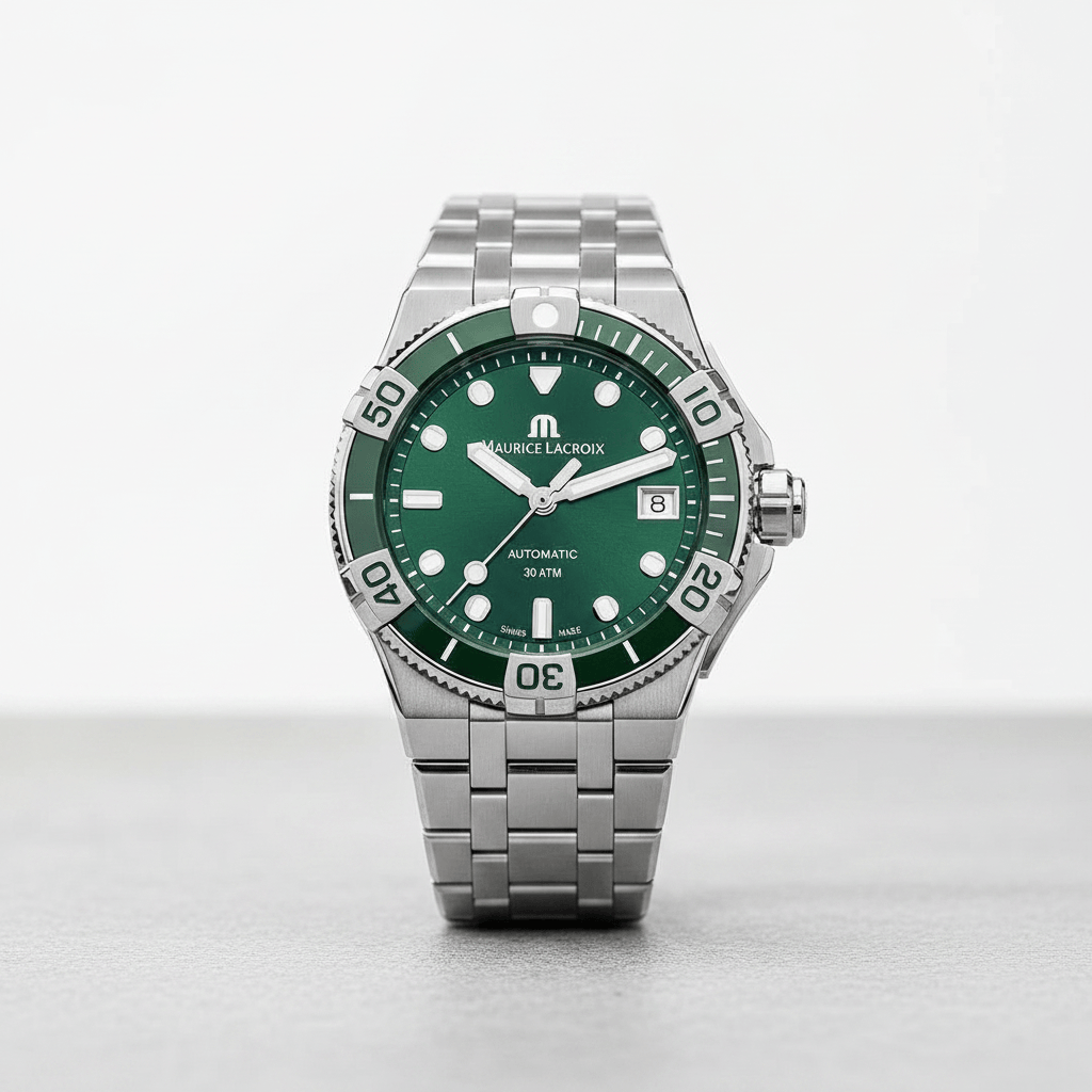 Maurice Lacroix Swiss-Made Aikon Venturer 38mm Green/Steel Watch Brand Watch