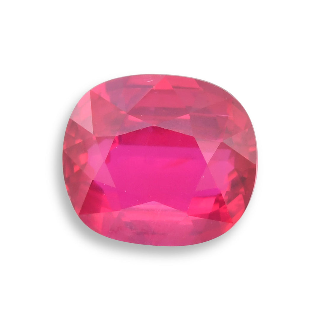 2.98 Carat Red MOZAMBIQUE Cushion Ruby GRS