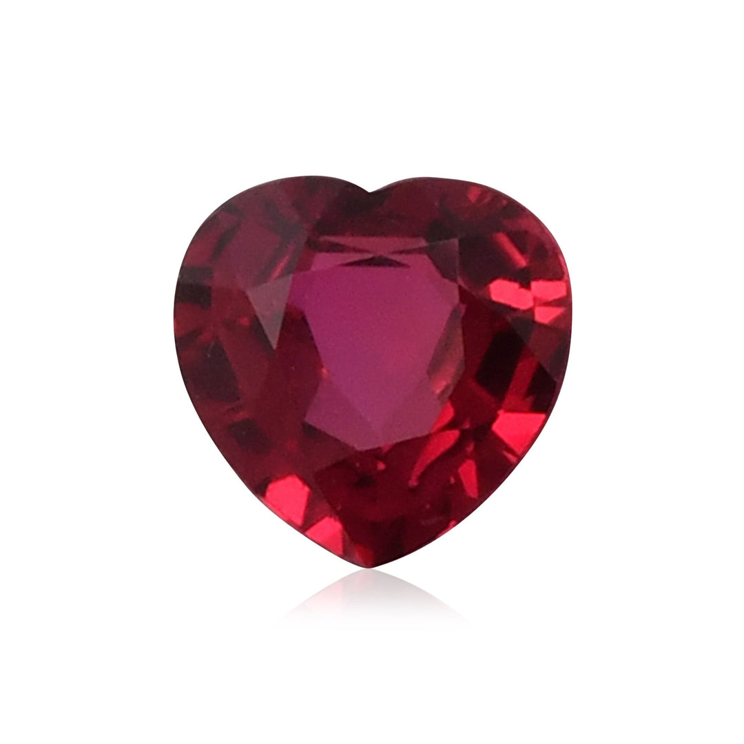0.81 Carat Red  Heart Ruby