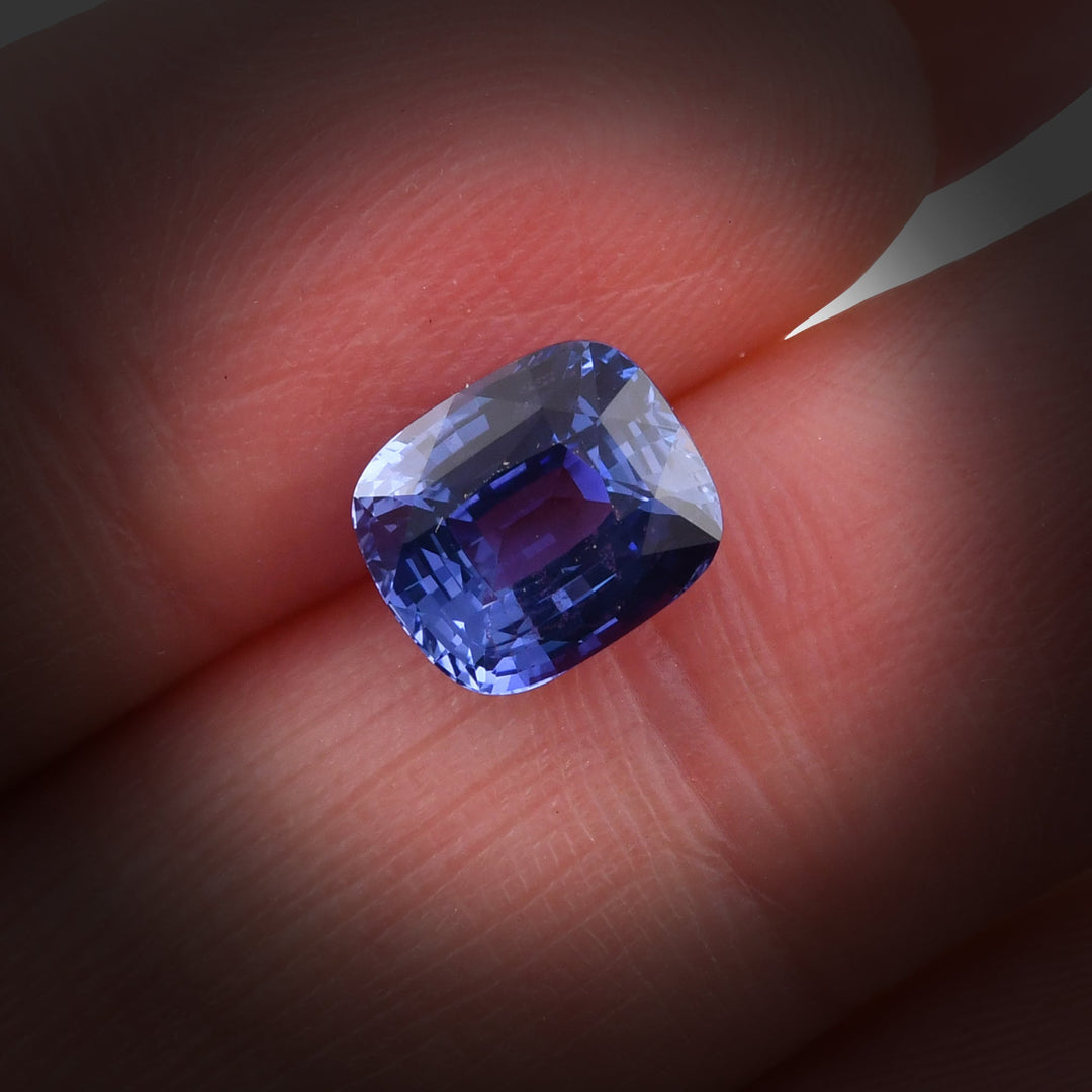 3.03 Carat Blue SRI LANKAN Cushion Sapphire CD