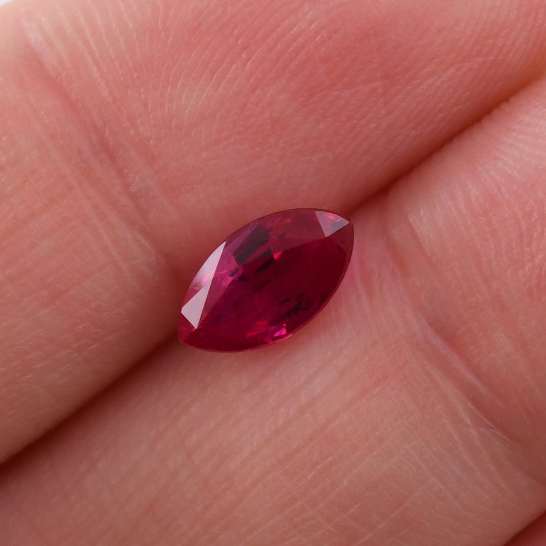 1.24 Carat Red MOZAMBIQUE Marquise Ruby