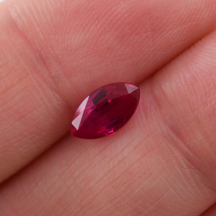 1.24 Carat Red MOZAMBIQUE Marquise Ruby