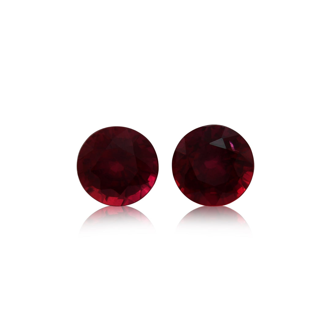 1.37 Carat Red MOZAMBICAN Round Ruby