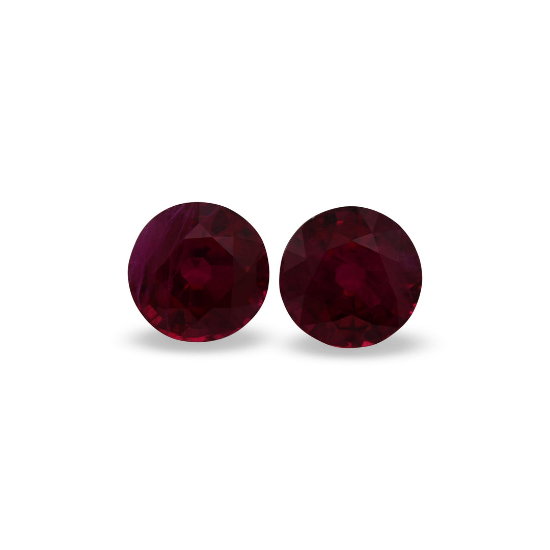 1.10 Carat Red MOZAMBICAN Round Ruby