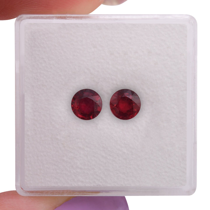1.10 Carat Red MOZAMBICAN Round Ruby