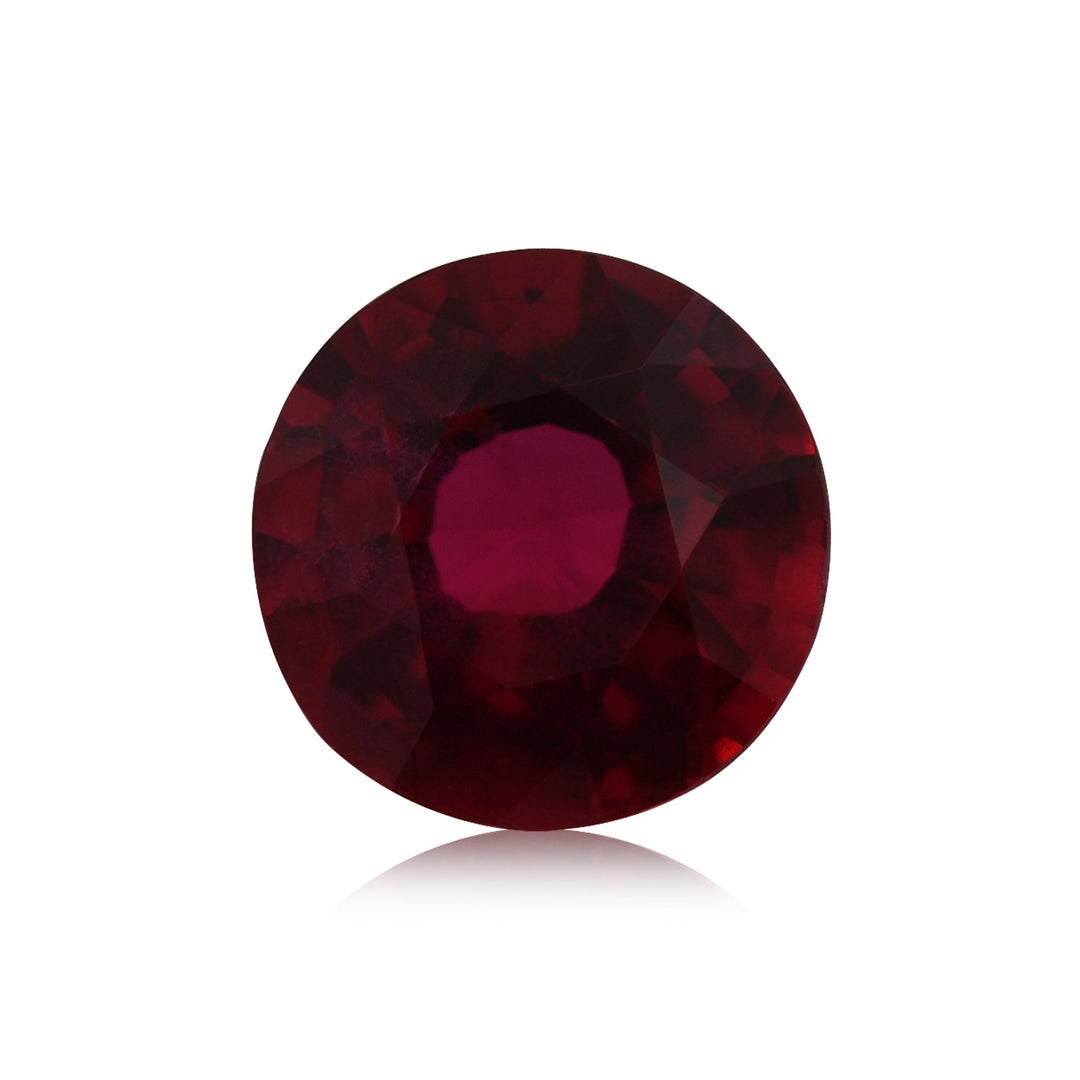 1.48 Carat Red MOZAMBICAN Round Ruby GIA