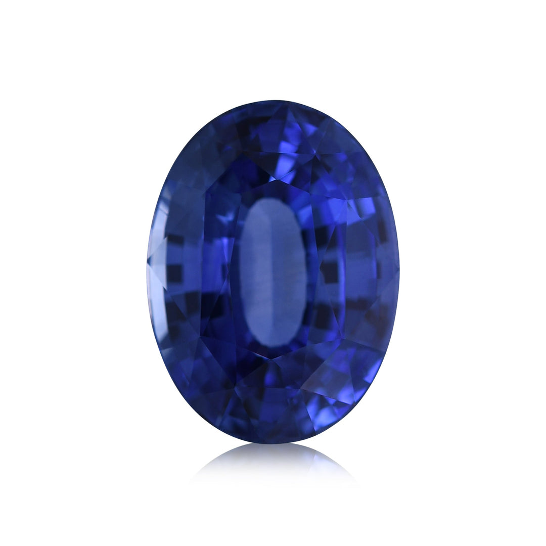 6.14 Carat Blue SRI LANKAN Oval Sapphire CD