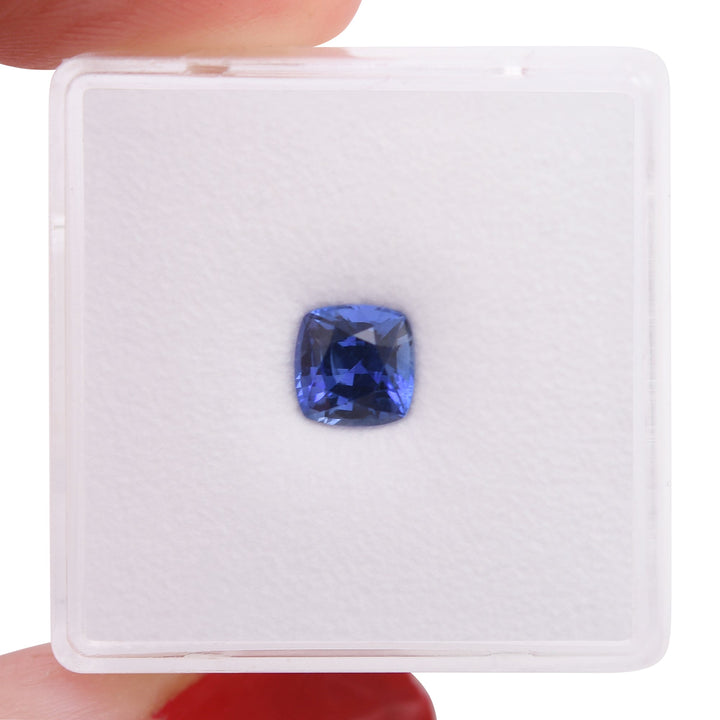 1.08 Carat Blue SRI LANKAN Cushion Sapphire