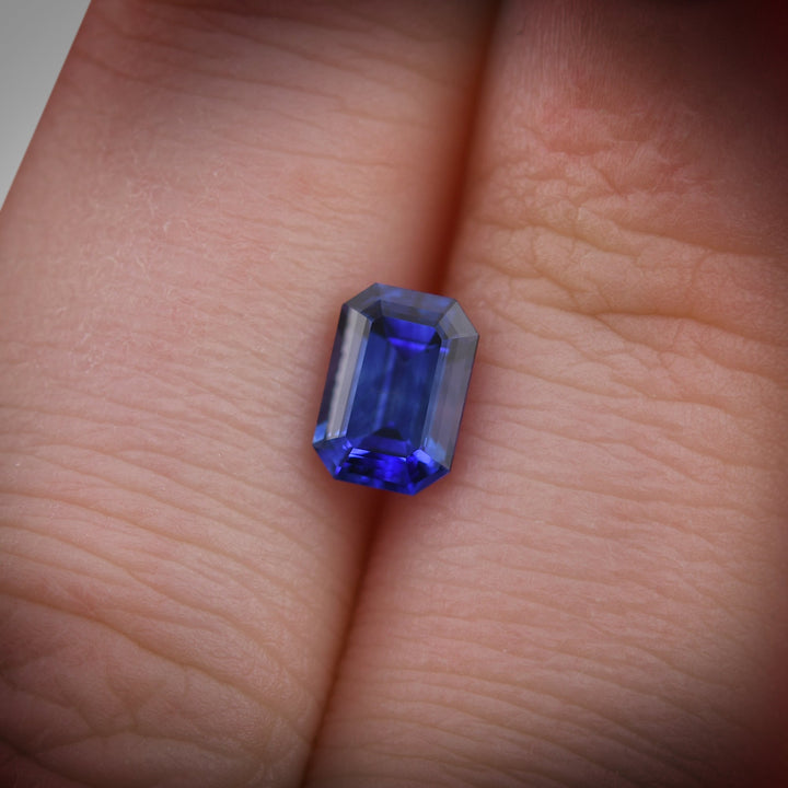 1.31 Carat Blue SRI LANKAN Cushion Sapphire