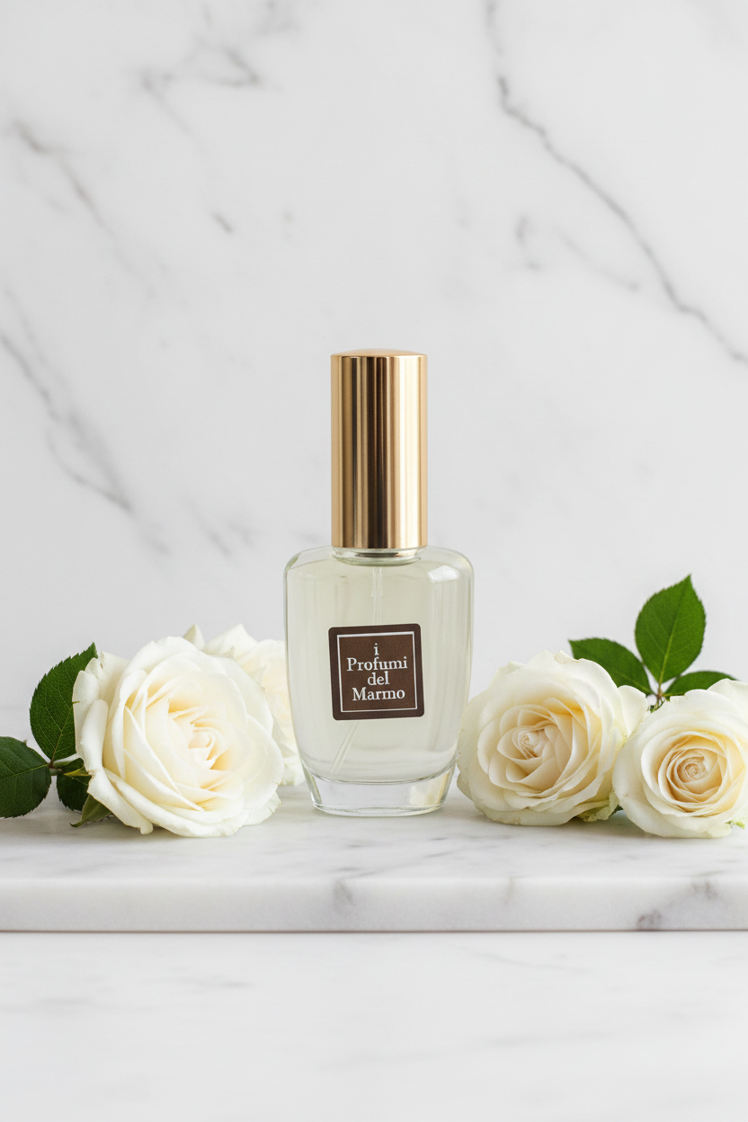 Marble &amp; White Roses
