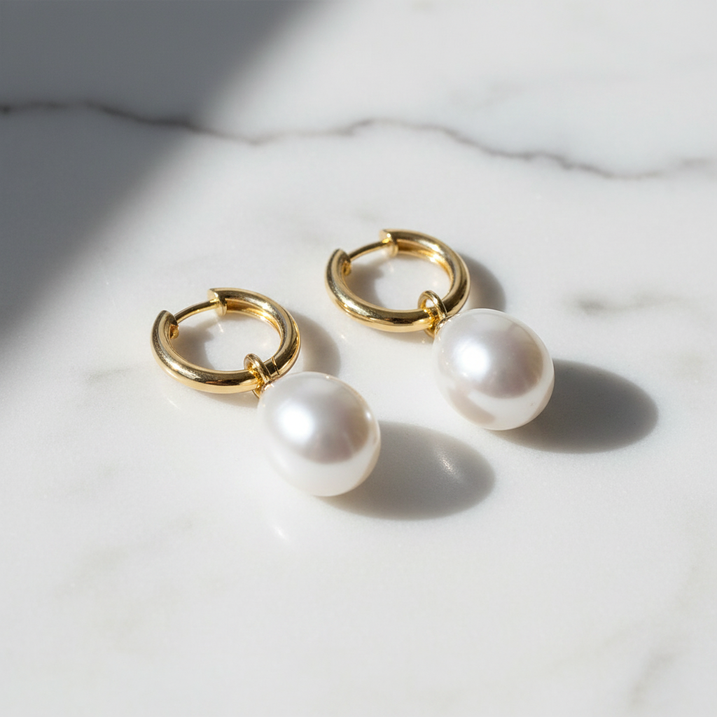 Tilda Earrings – Marble